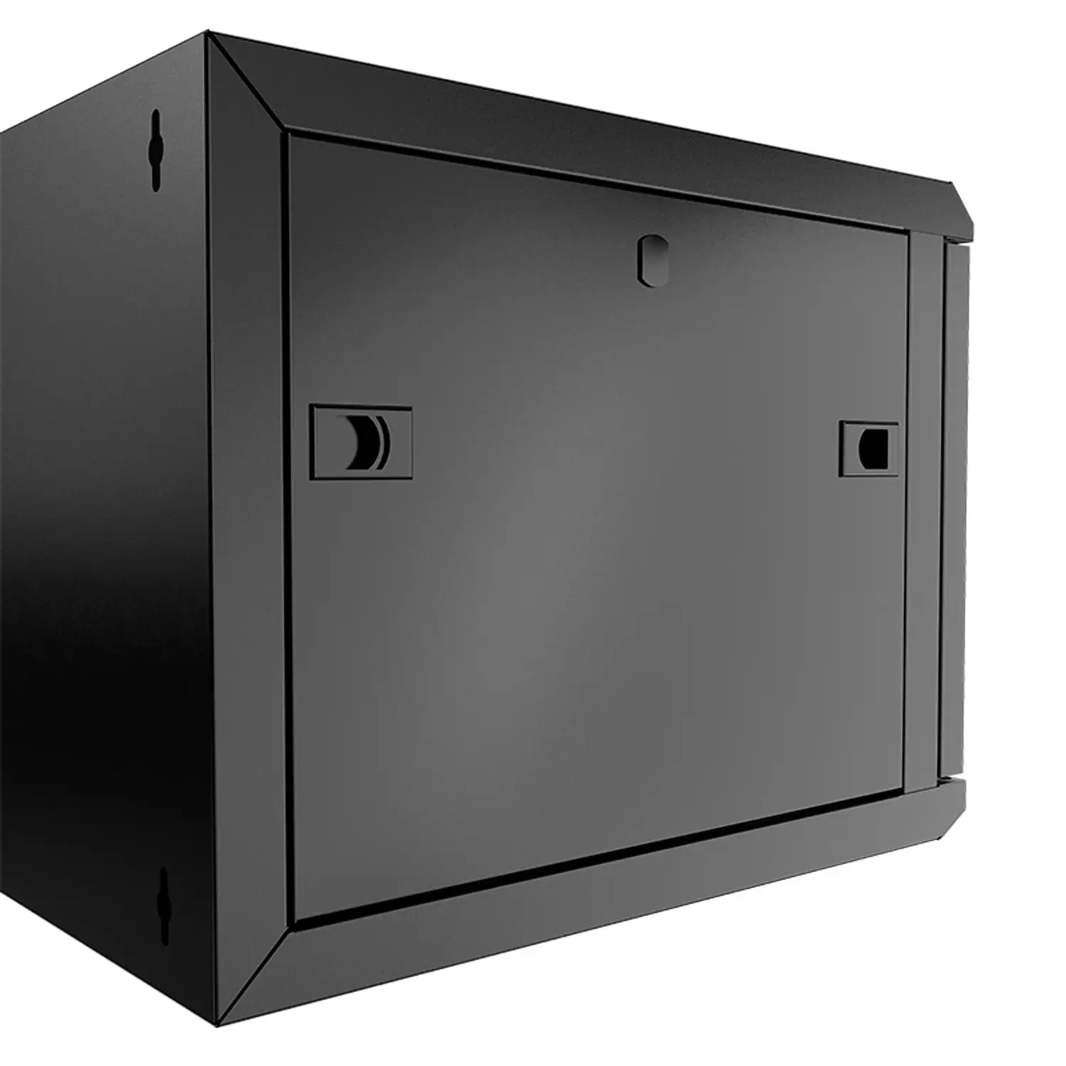 Nexxt Solutions NEC-F4U64B Gabinete Rack Mural 4U 19”, 600x450mm, 60kg, Vidrio Templado, Negro 4