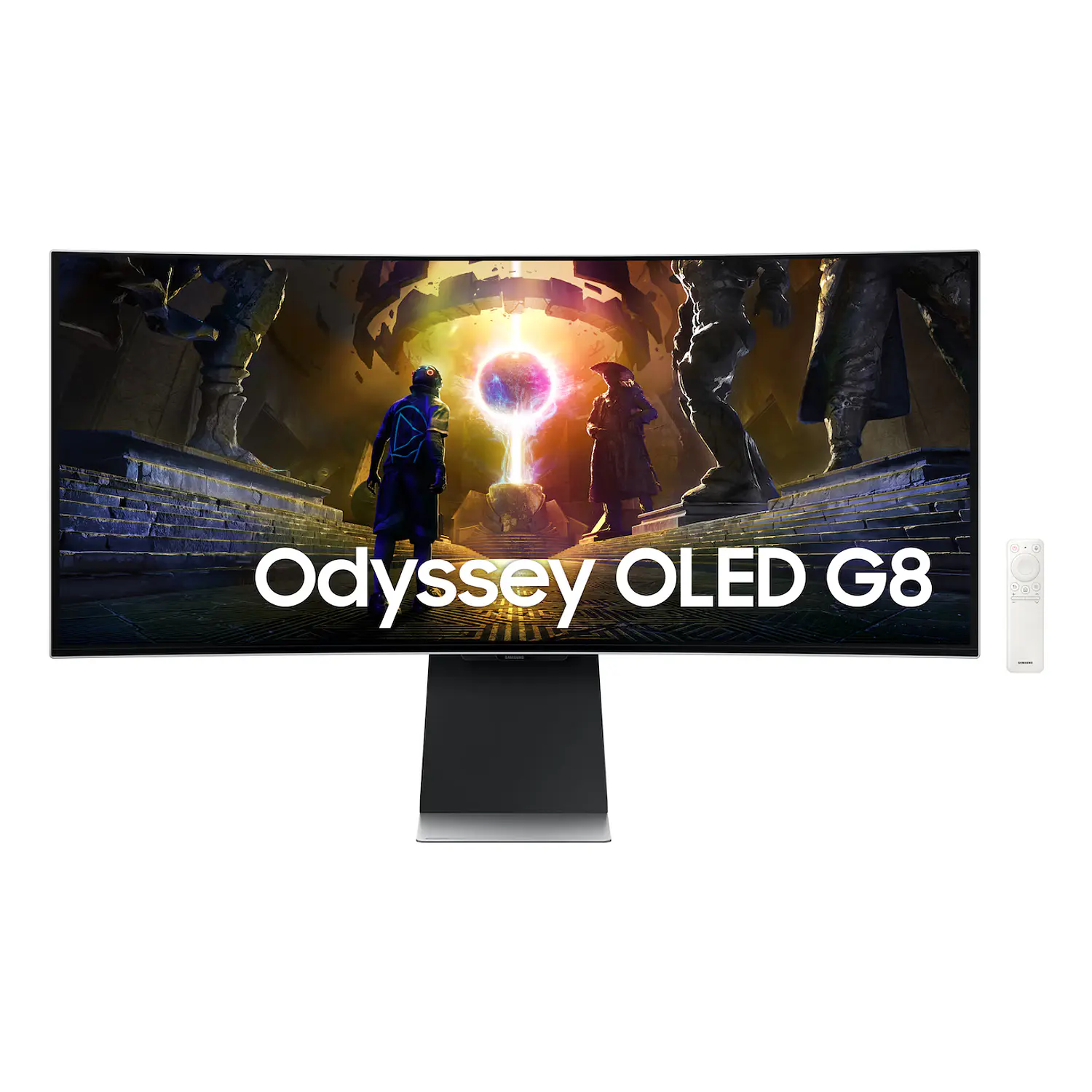 Samsung Odyssey OLED G8 G85SD Monitor Gamer Curvo 34”, UWQHD OLED, 175Hz, 0.03ms, HDMI 2.1, Smart TV, Plata 1