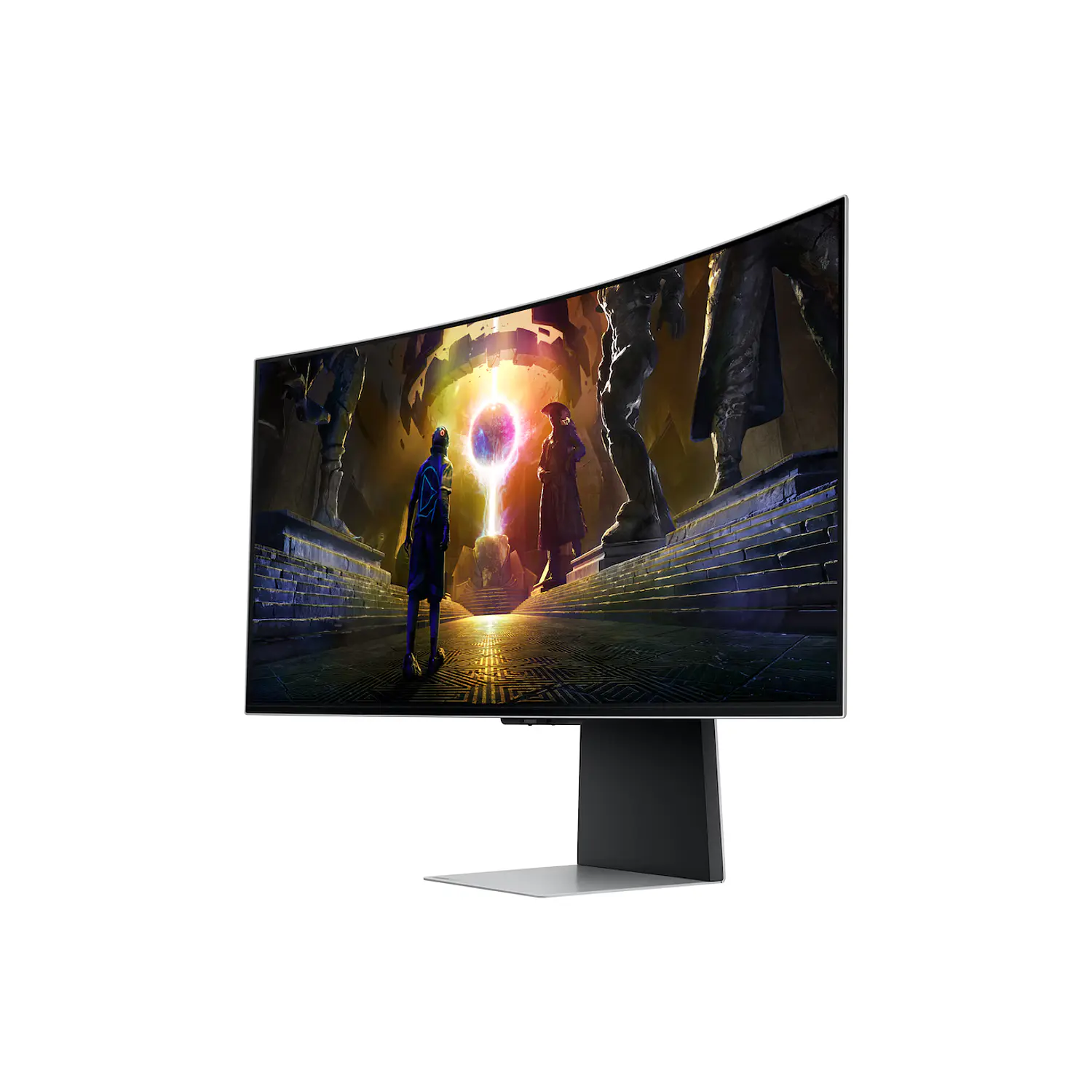 Samsung Odyssey OLED G8 G85SD Monitor Gamer Curvo 34”, UWQHD OLED, 175Hz, 0.03ms, HDMI 2.1, Smart TV, Plata 2