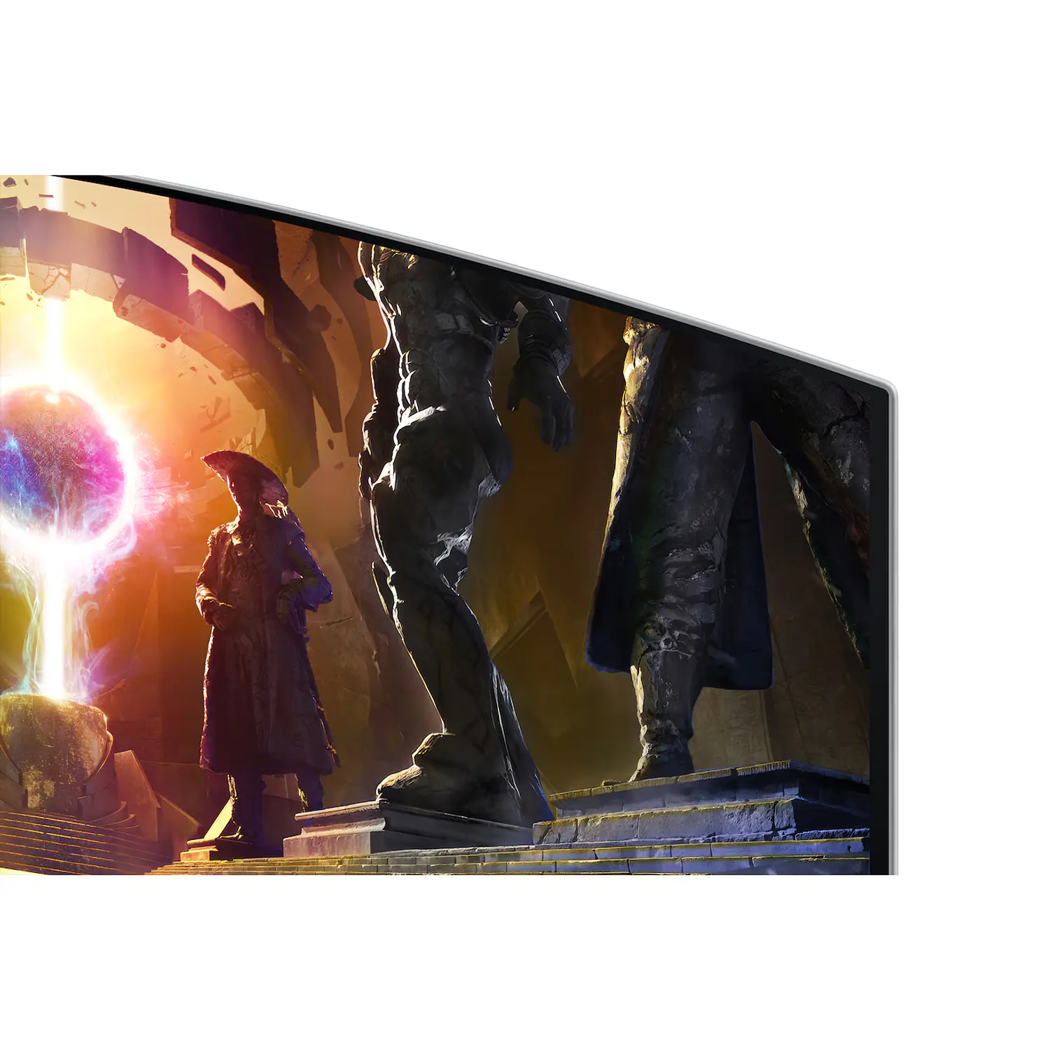 Samsung Odyssey OLED G8 G85SD Monitor Gamer Curvo 34”, UWQHD OLED, 175Hz, 0.03ms, HDMI 2.1, Smart TV, Plata 3