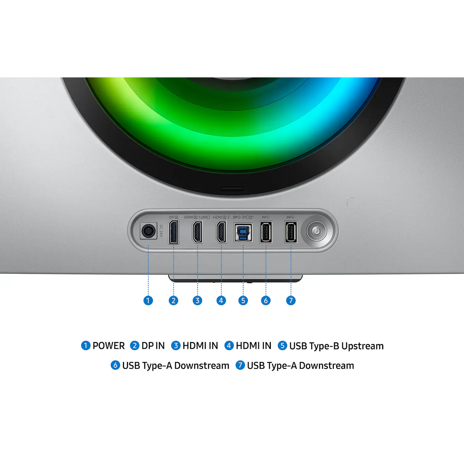 Samsung Odyssey OLED G8 G85SD Monitor Gamer Curvo 34”, UWQHD OLED, 175Hz, 0.03ms, HDMI 2.1, Smart TV, Plata 13