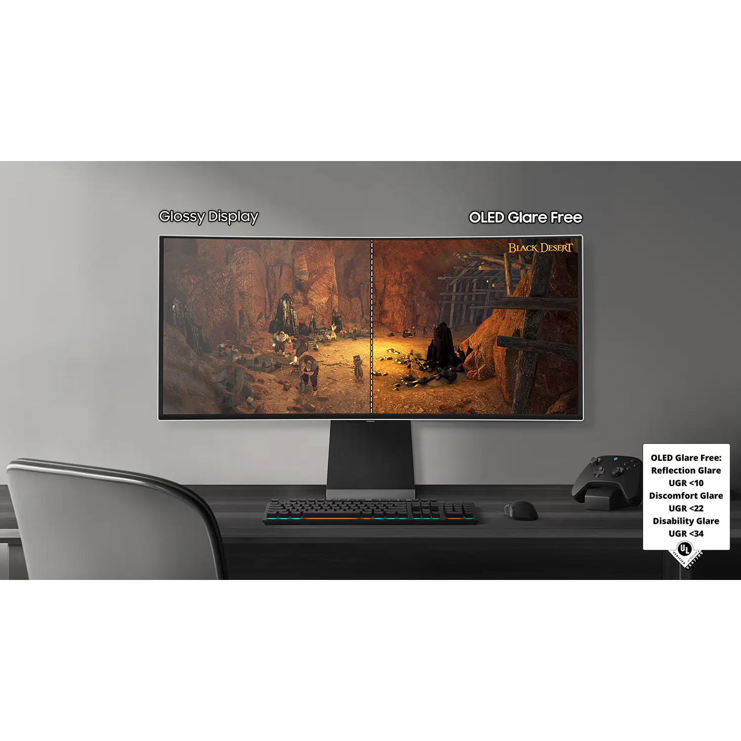 Samsung Odyssey OLED G8 G85SD Monitor Gamer Curvo 34”, UWQHD OLED, 175Hz, 0.03ms, HDMI 2.1, Smart TV, Plata 19