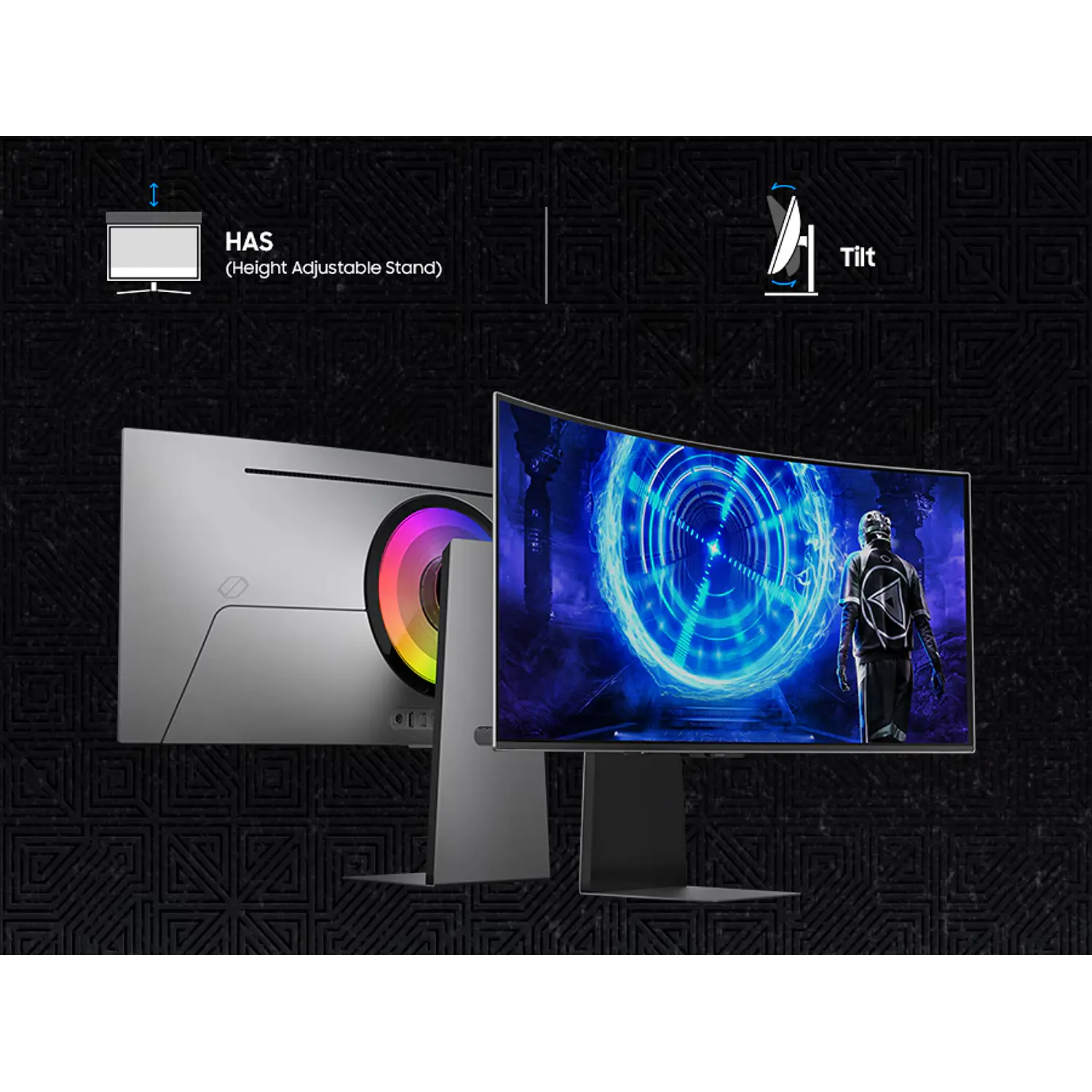 Samsung Odyssey OLED G8 G85SD Monitor Gamer Curvo 34”, UWQHD OLED, 175Hz, 0.03ms, HDMI 2.1, Smart TV, Plata 22