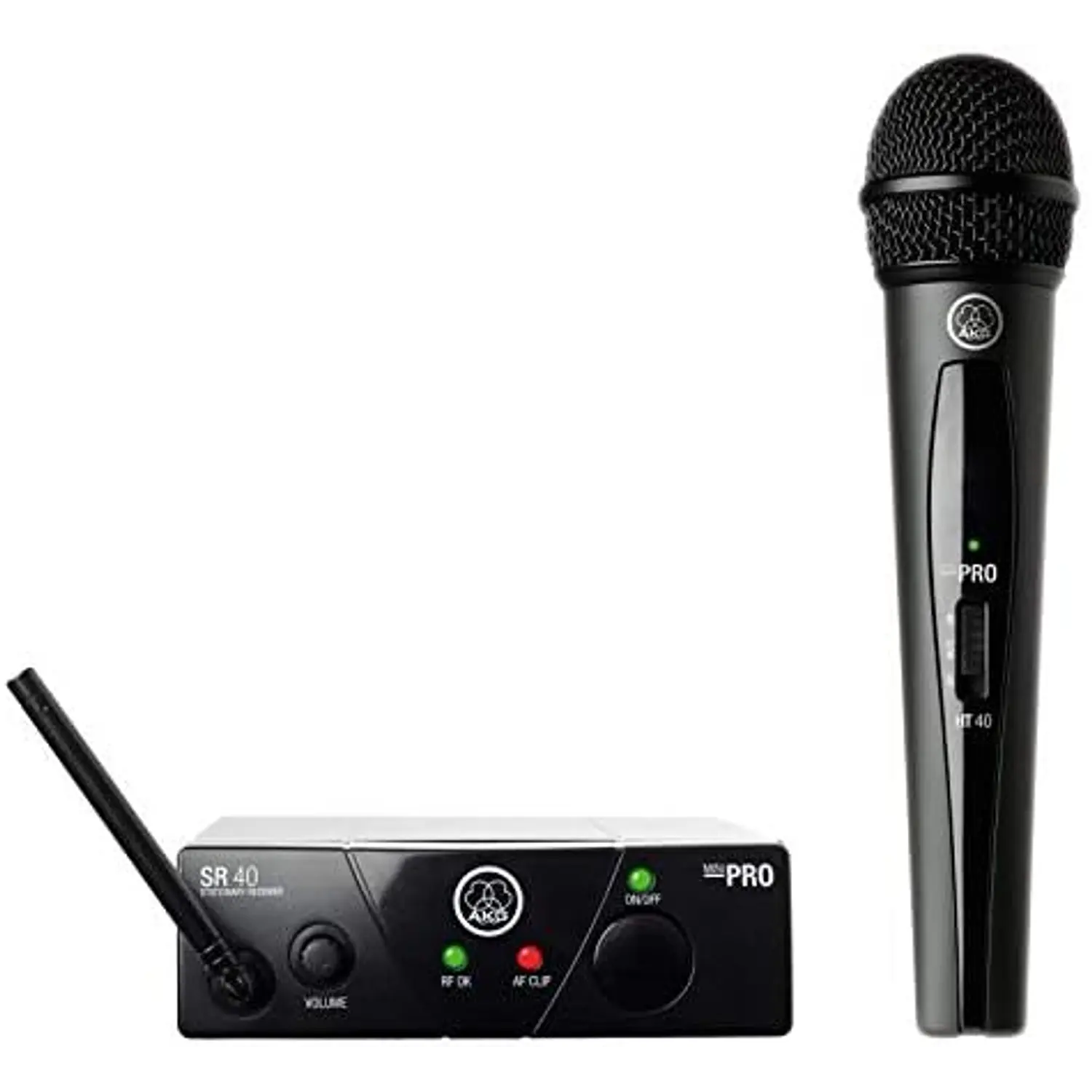 AKG WMS40 Mini Single Vocal Set ISM3 Sistema de Micrófono Inalámbrico UHF, 864.850MHz, 30h, Negro 1