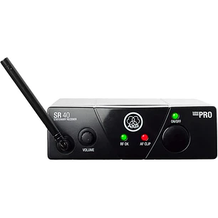 AKG WMS40 Mini Single Vocal Set ISM3 Sistema de Micrófono Inalámbrico UHF, 864.850MHz, 30h, Negro