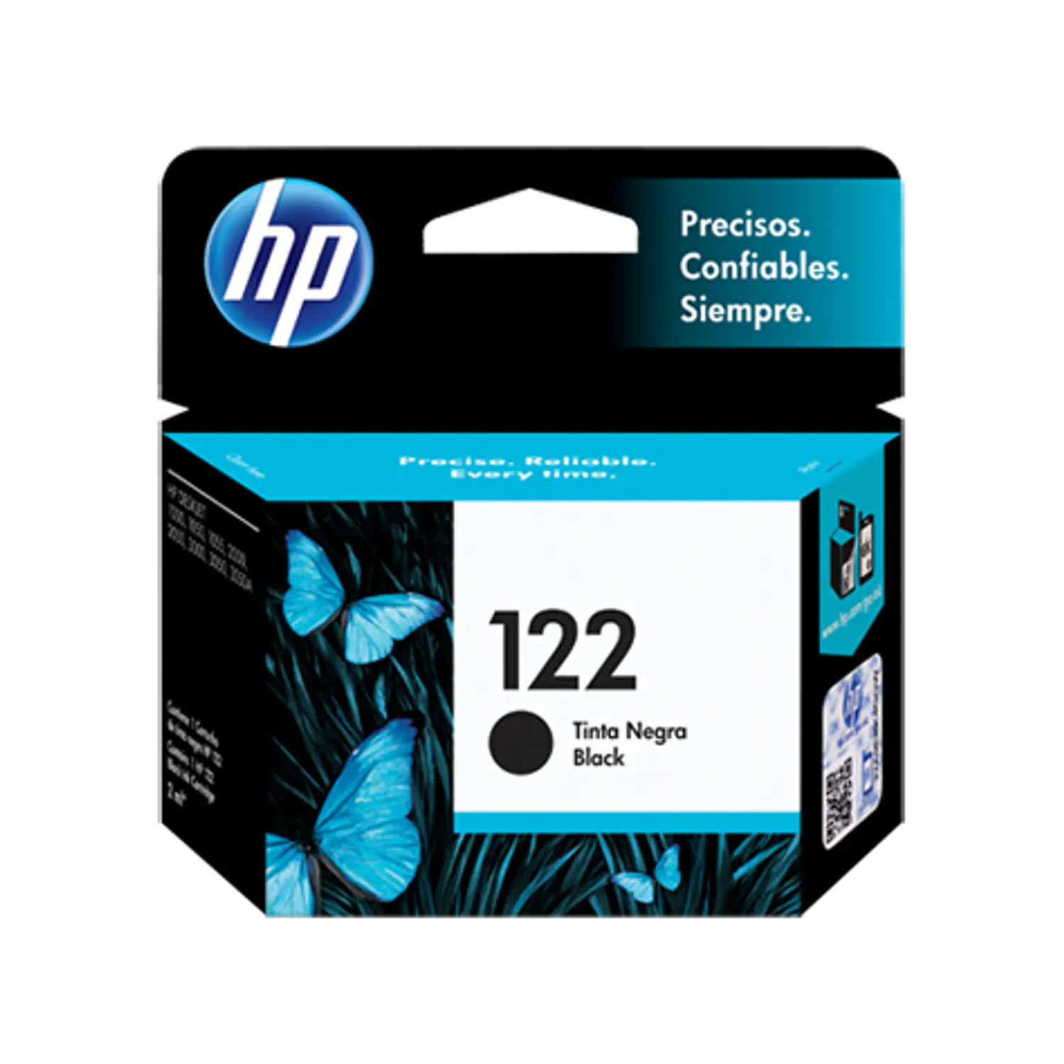 HP 122 CH561HL Cartucho de Tinta Negro Original, 2ml, 120 Páginas