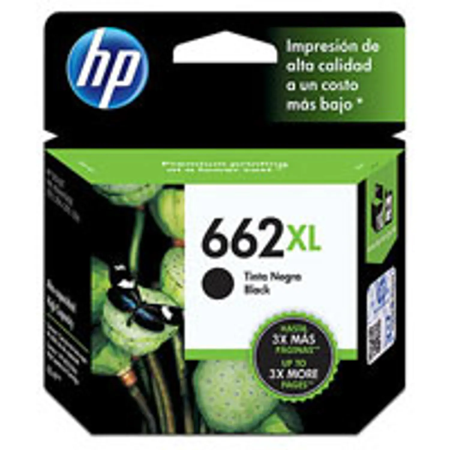 HP 662XL CZ105AL Cartucho de Tinta Negro Original, 6.5ml, 360 Páginas