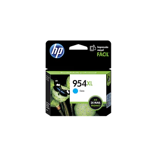 HP 954XL L0S62AL Cartucho de Tinta Cian Original, 20ml, 1.600 Páginas