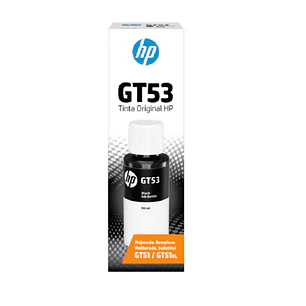 HP GT53 1VV22AL Botella de Tinta Negra Original, 90ml, 4.000 Páginas