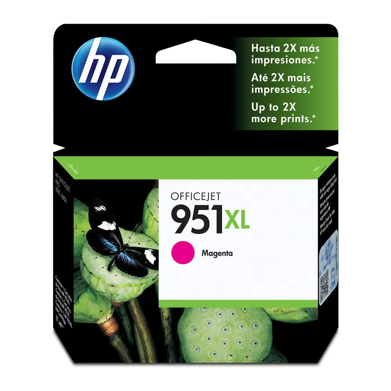 HP 951XL CN047AL Cartucho de Tinta Magenta Original, 17ml, 1.500 Páginas