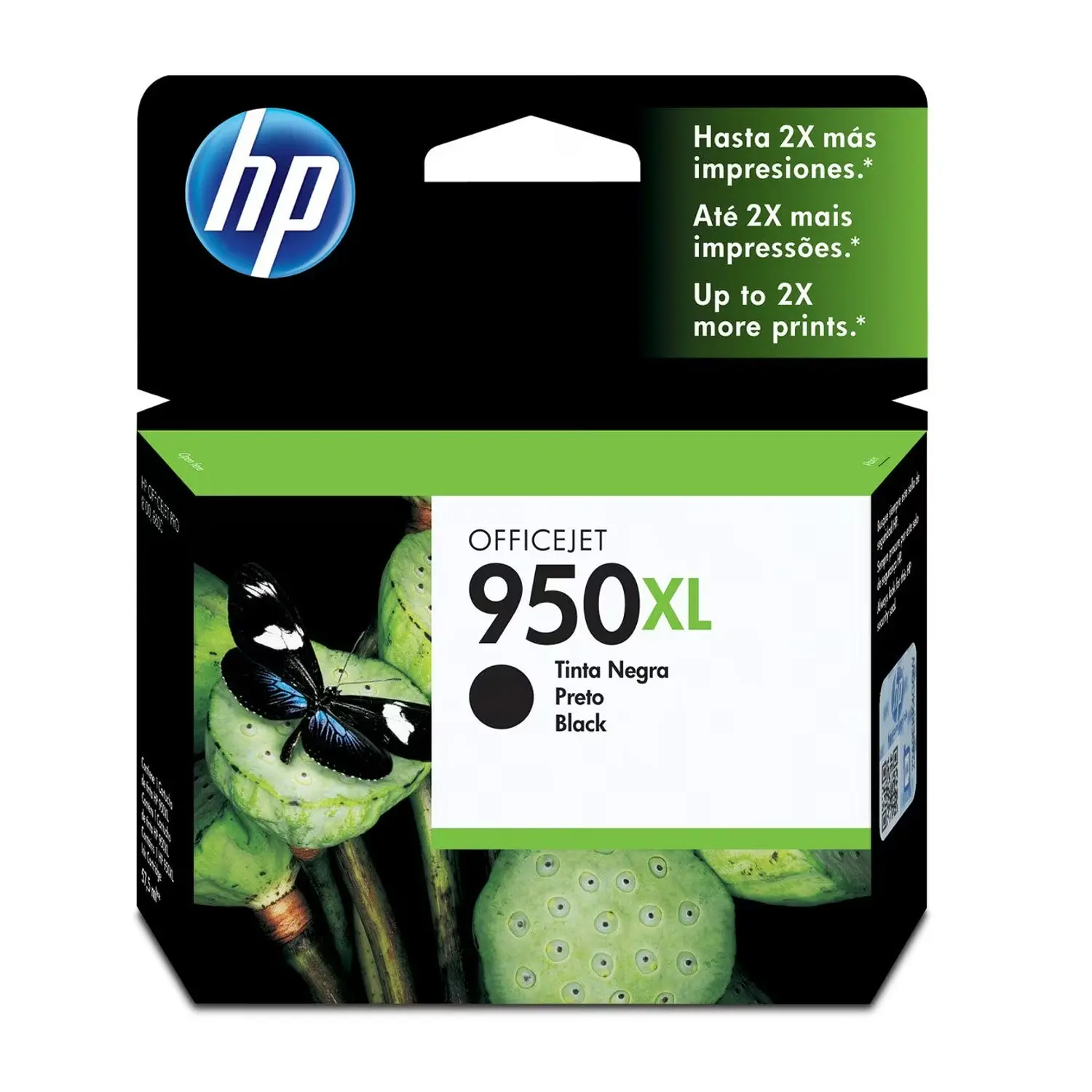 HP 950XL CN045AL Cartucho de Tinta Negro Original, 53ml, 2.300 Páginas