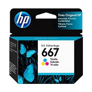HP 667 3YM78AL Cartucho de Tinta Tricolor Original, 2ml, 100 Páginas