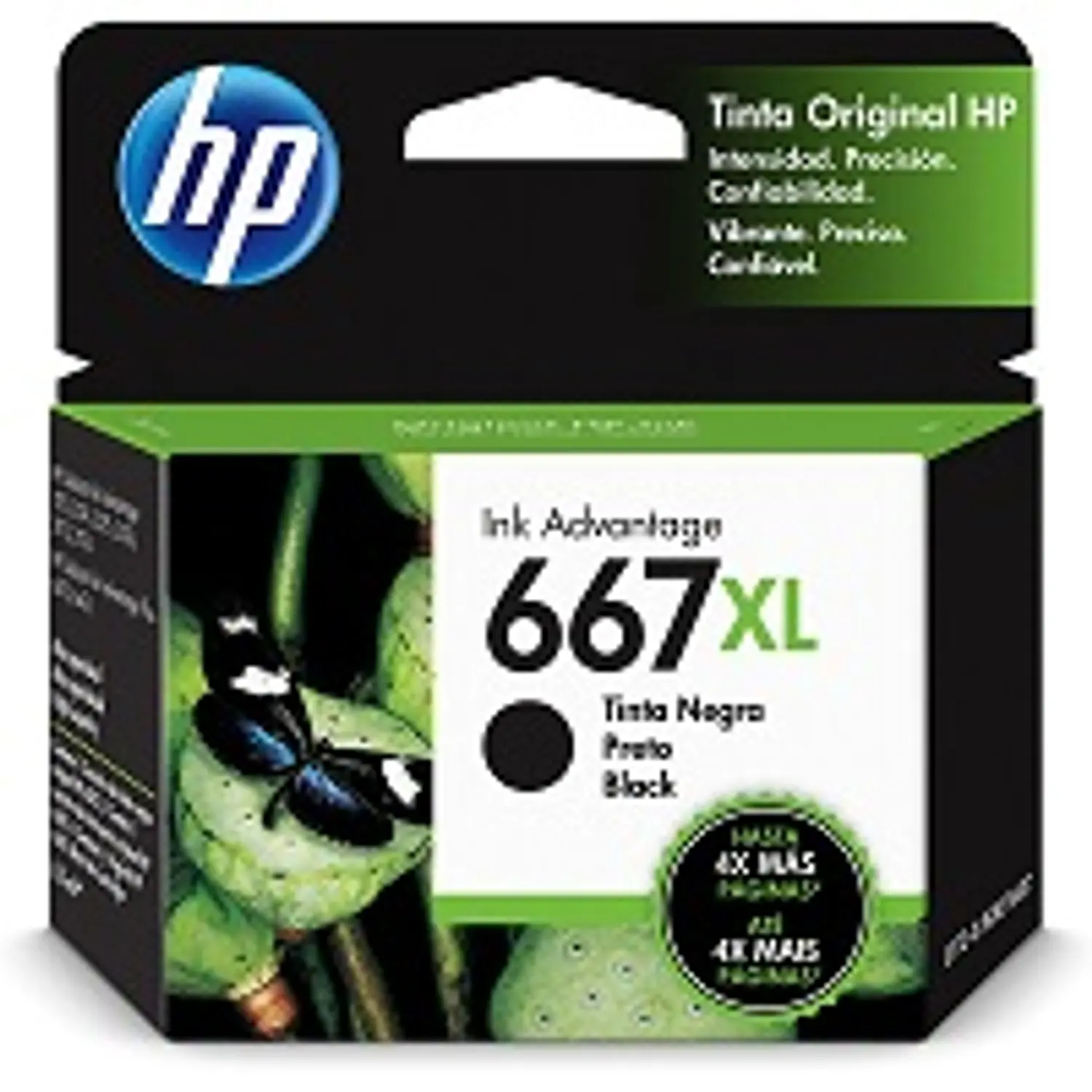 HP 667XL 3YM81AL Cartucho de Tinta Negro Original, 8.5ml, 480 Páginas