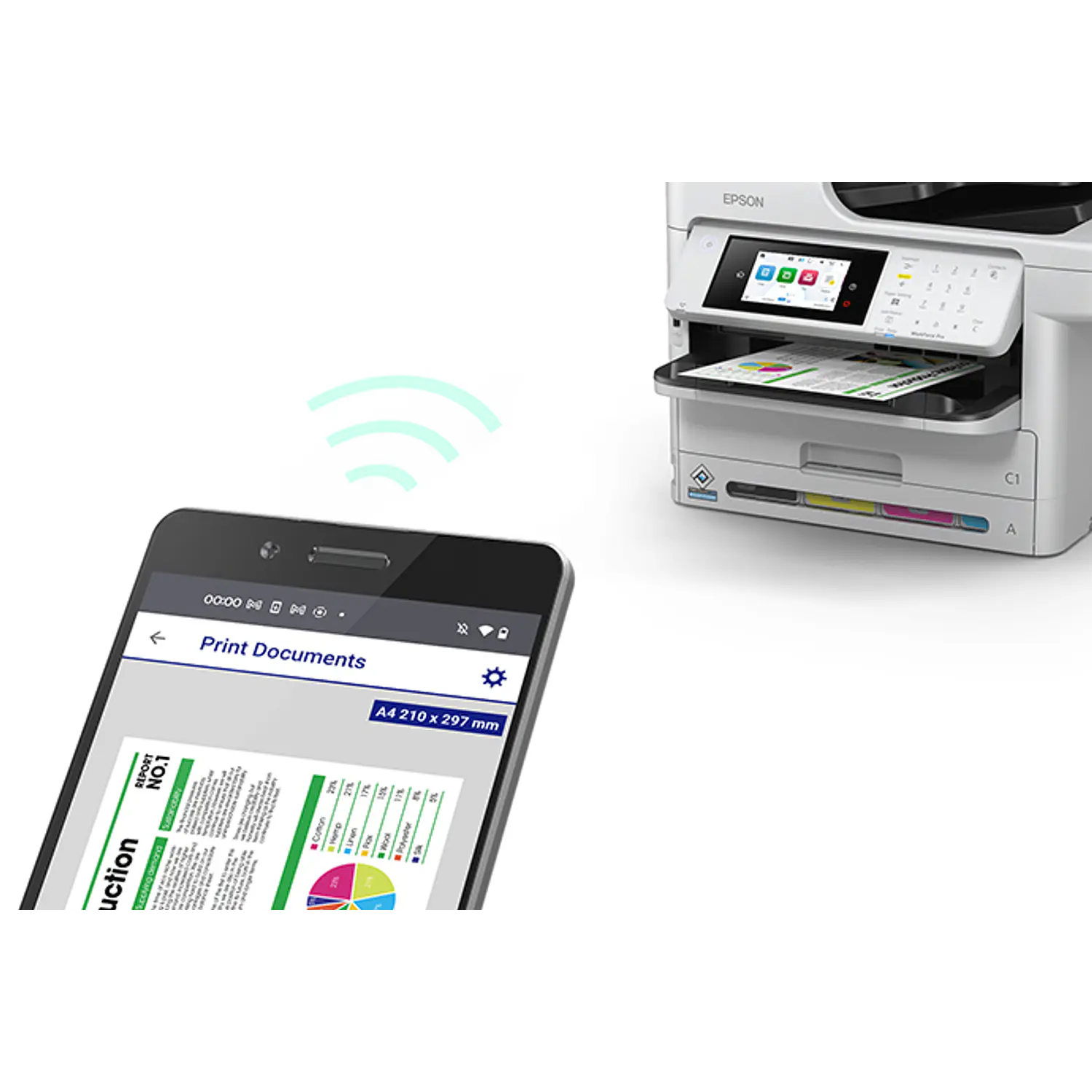 Epson WorkForce Pro WF-C5891, Multifuncional Color 25 ppm, Wi-Fi, Dúplex, Fax 3