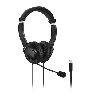 Kensington K97457 Audífonos Hi-Fi USB-C con Micrófono, 40mm, Negro