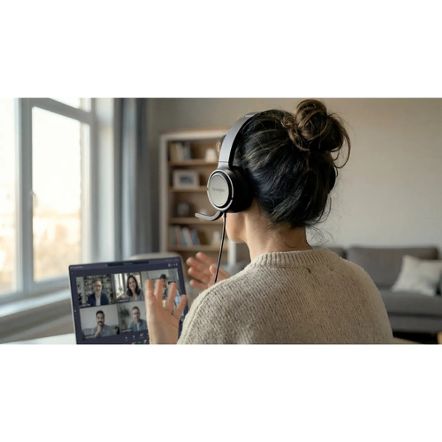 Kensington H950 EQ K97468WW Audífonos On-Ear USB-C/USB-A con Micrófono ENC, Negro 13