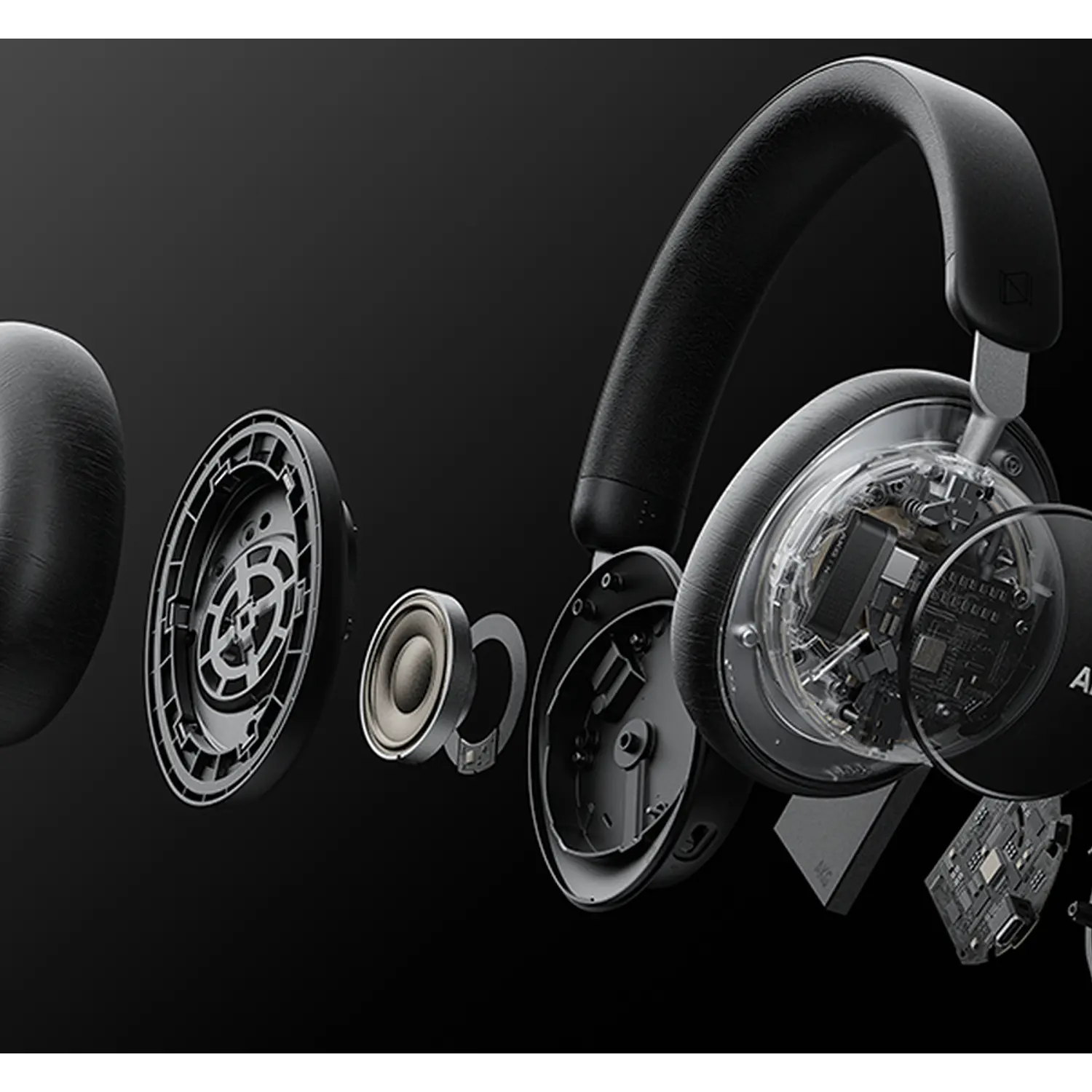 AKG N9 Hybrid AKGN9HYBRIDBLKAM Audífonos Over-Ear Bluetooth 5.3, ANC Adaptativo, 100h, Negro 12