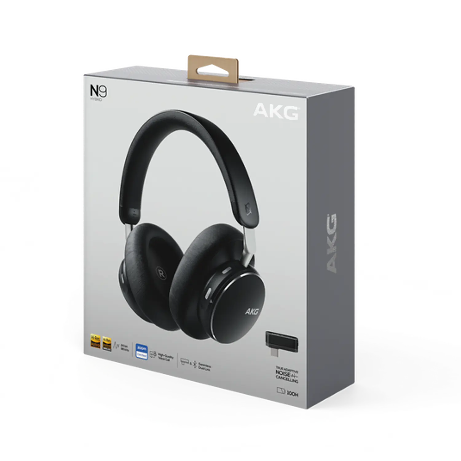 AKG N9 Hybrid AKGN9HYBRIDBLKAM Audífonos Over-Ear Bluetooth 5.3, ANC Adaptativo, 100h, Negro 9