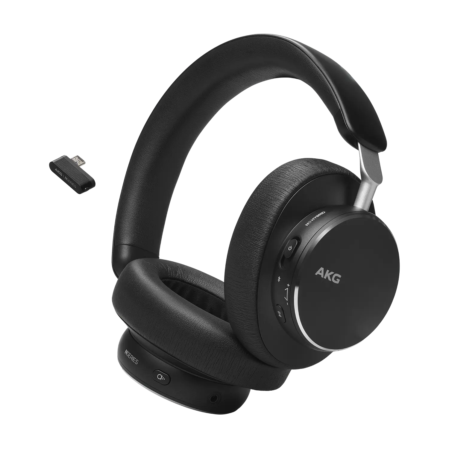 AKG N9 Hybrid AKGN9HYBRIDBLKAM Audífonos Over-Ear Bluetooth 5.3, ANC Adaptativo, 100h, Negro 1