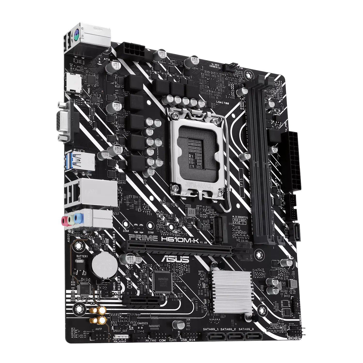 ASUS PRIME H610M-K + Intel Core i5-14400, Kit Placa Madre DDR5 LGA1700, 10 Núcleos, Hasta 4.7GHz 4