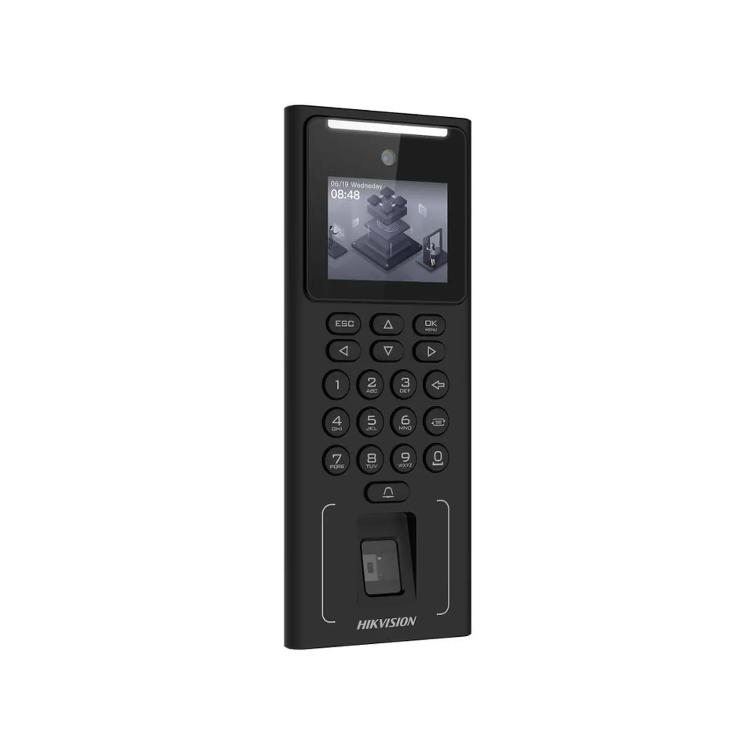Hikvision DS-K1T321MFWX, Control de Acceso Facial, Huella, Tarjeta M1, PIN, Wi-Fi 3