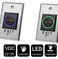 Hikvision DS-K7P07, Botón de Salida Sin Contacto, Sensor IR, LED, 12 a 24 VDC, Acero Inoxidable - Miniatura 3