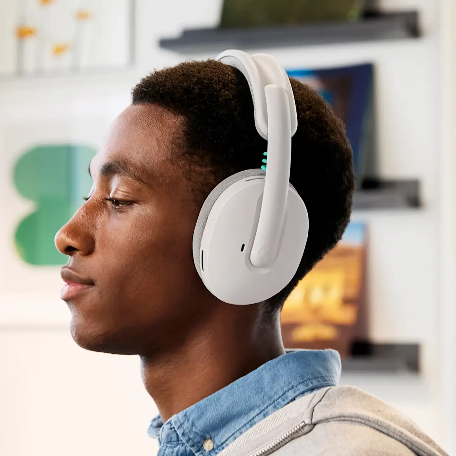 Logitech G325 LIGHTSPEED Audífonos Gamer Inalámbricos, Bluetooth 5.2, Audio 24-bit, 24h+, Blanco 6
