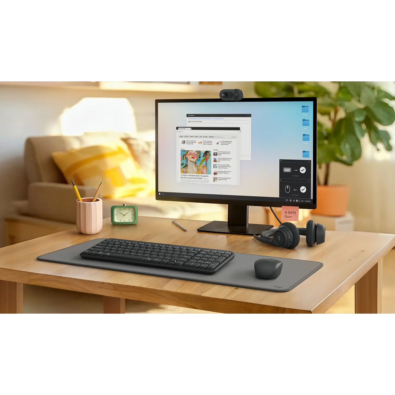 Logitech K250 Teclado Inalámbrico Compacto Bluetooth, Numérico, Español, Grafito 7