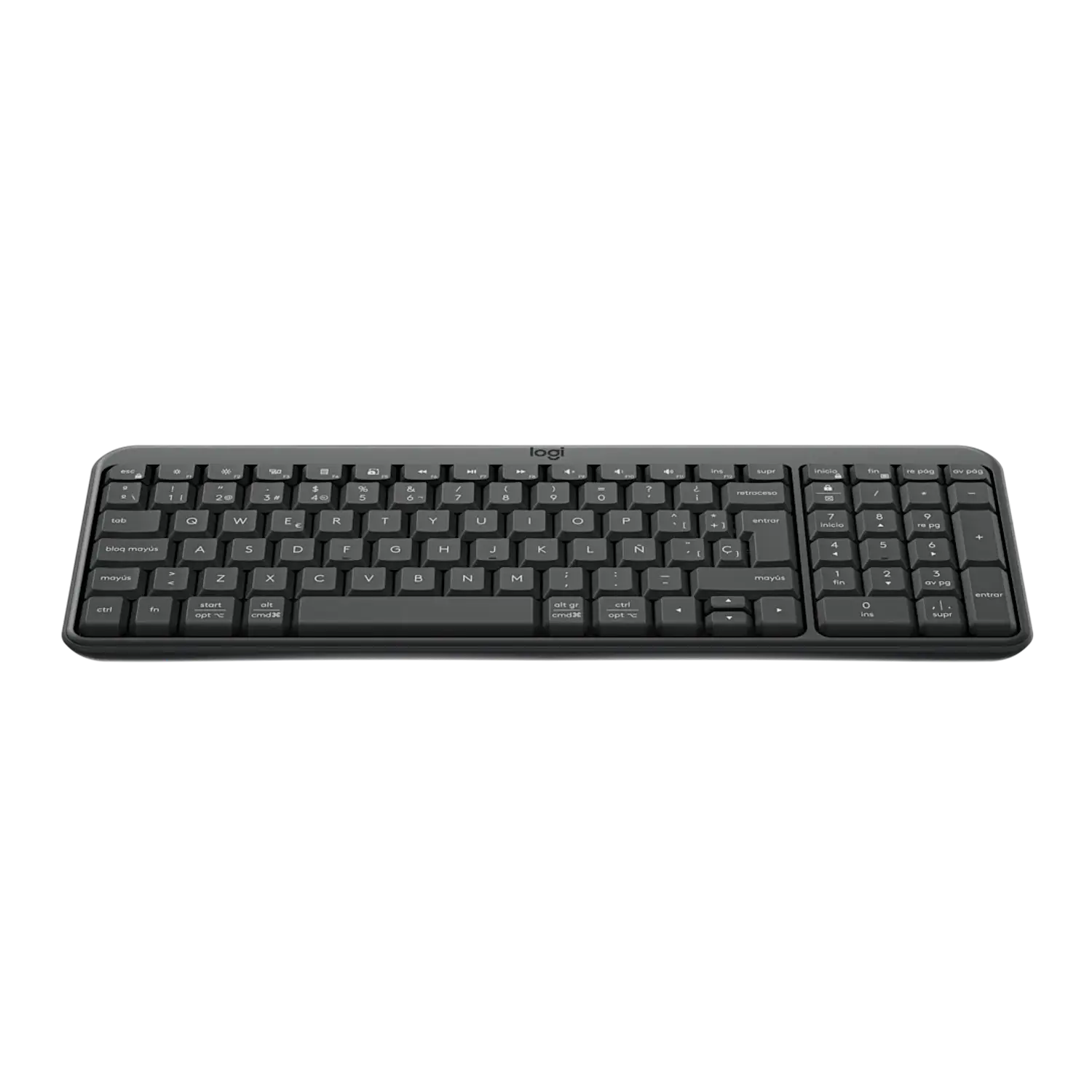 Logitech K250 Teclado Inalámbrico Compacto Bluetooth, Numérico, Español, Grafito 3