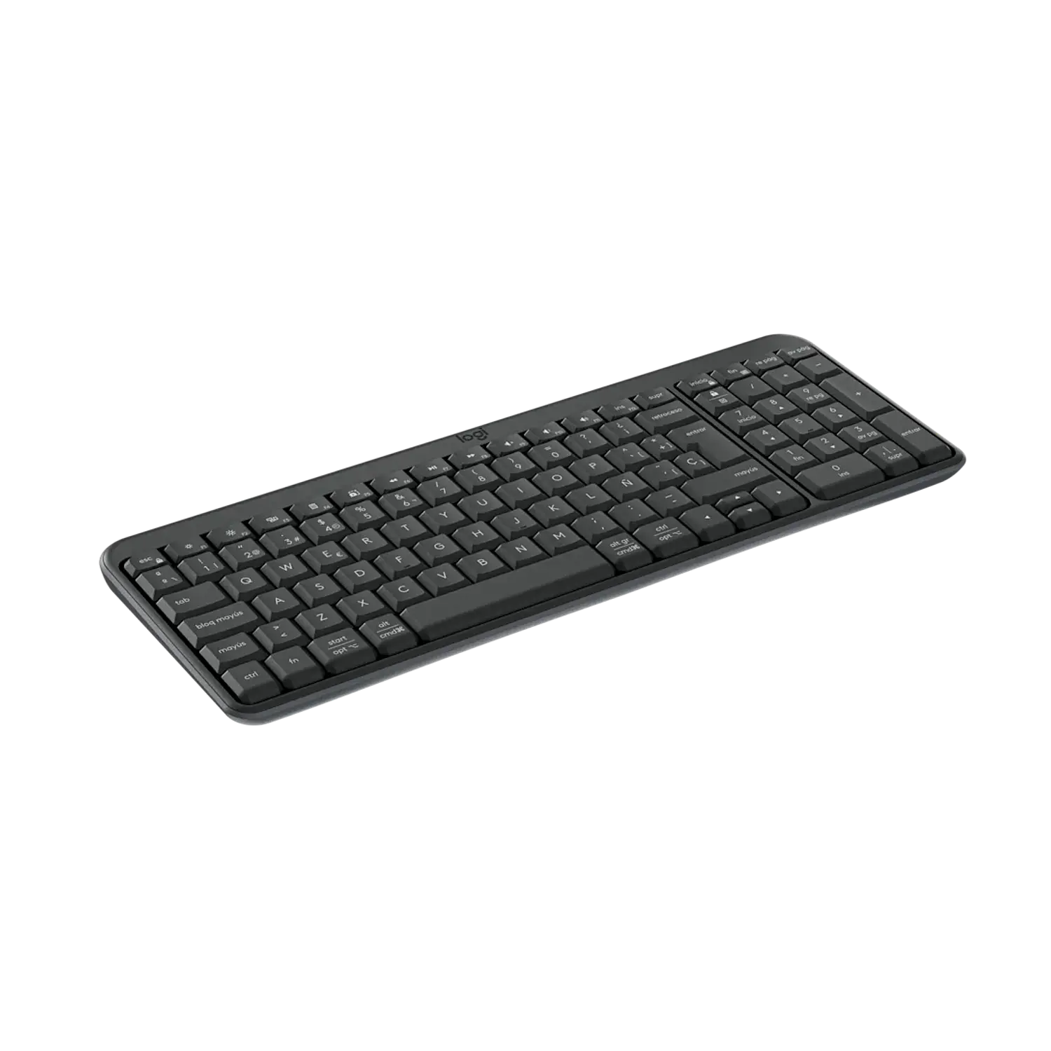 Logitech K250 Teclado Inalámbrico Compacto Bluetooth, Numérico, Español, Grafito 2
