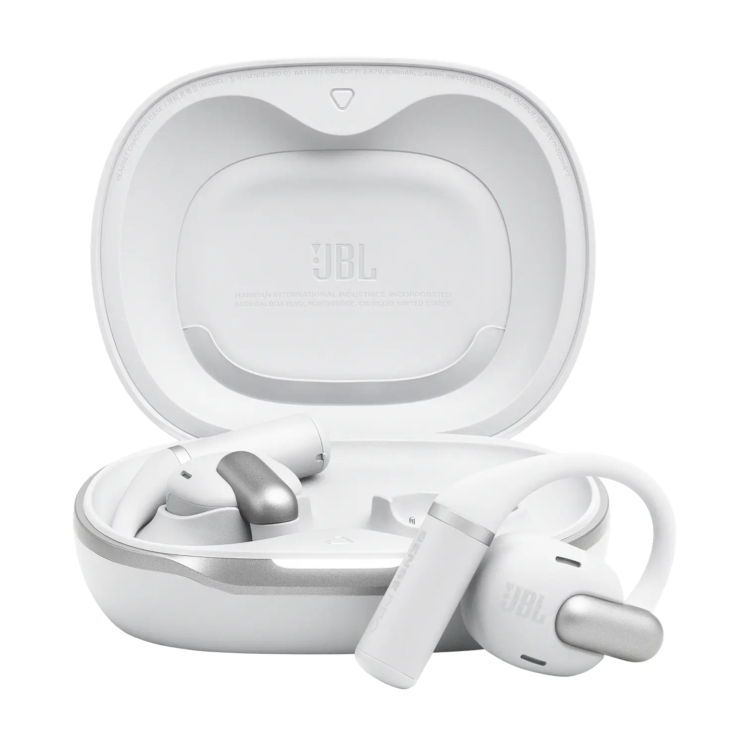 JBL Sense Pro Audífonos Open-Ear Bluetooth 6.0, LDAC, 4 Micrófonos, 38h, IP54, Blanco 1