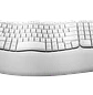 Logitech Wave Keys Teclado Ergonómico Inalámbrico, Bluetooth, Logi Bolt, Español, Reposamanos, Blanco - Miniatura 2
