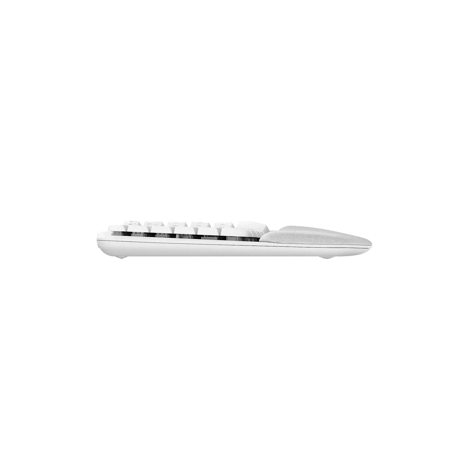 Logitech Wave Keys Teclado Ergonómico Inalámbrico, Bluetooth, Logi Bolt, Español, Reposamanos, Blanco 4