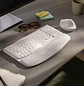 Logitech Wave Keys Teclado Ergonómico Inalámbrico, Bluetooth, Logi Bolt, Español, Reposamanos, Blanco - Miniatura 6