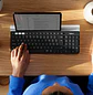 Logitech K780 Multi-Device Teclado Inalámbrico, Bluetooth, USB Unifying 2.4GHz, Easy-Switch, Español, Negro/Blanco - Miniatura 7