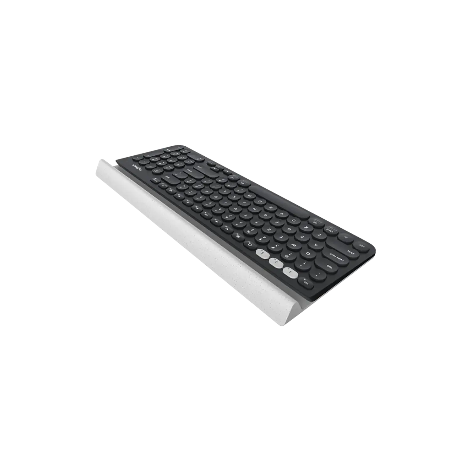 Logitech K780 Multi-Device Teclado Inalámbrico, Bluetooth, USB Unifying 2.4GHz, Easy-Switch, Español, Negro/Blanco 3