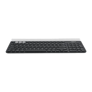 Logitech K780 Multi-Device Teclado Inalámbrico, Bluetooth, USB Unifying 2.4GHz, Easy-Switch, Español, Negro/Blanco