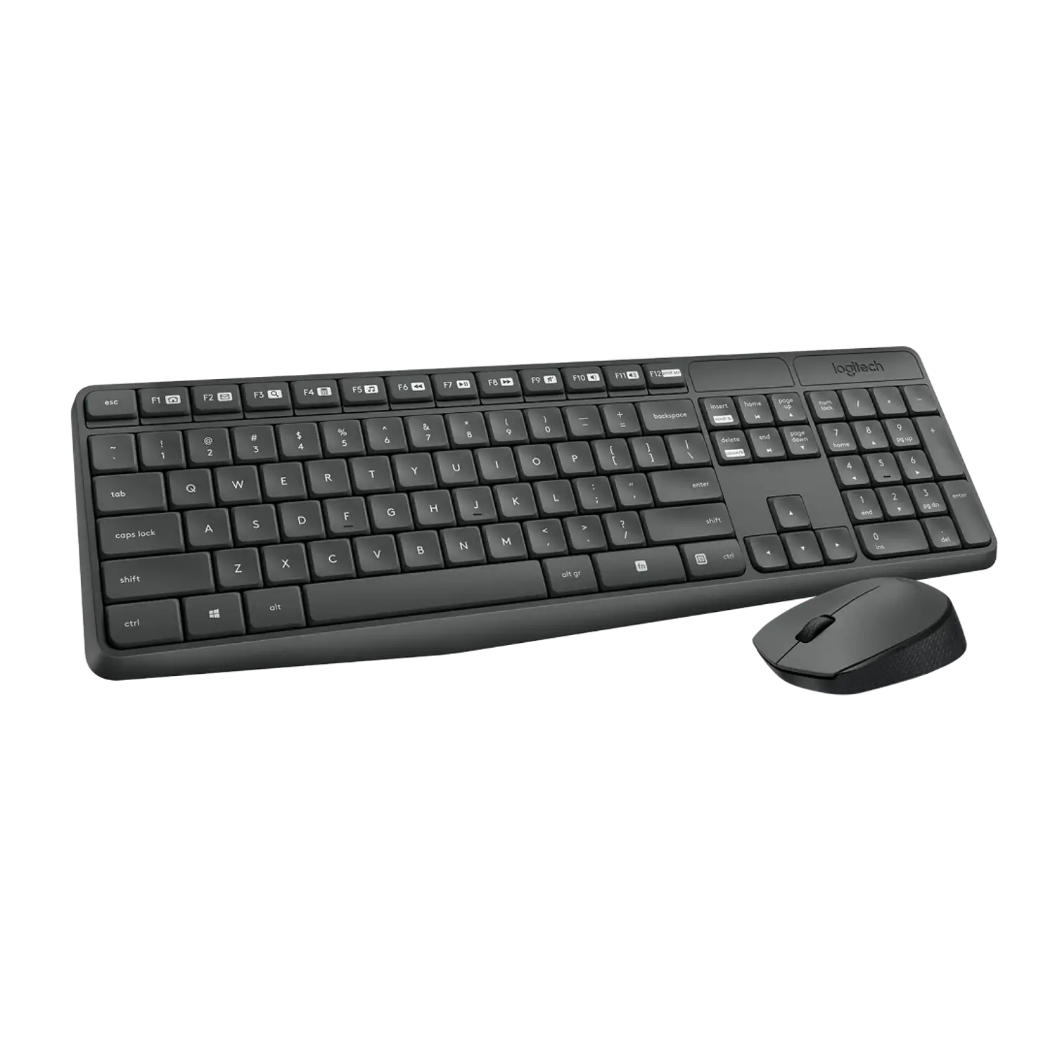 Logitech MK235 Kit Teclado y Mouse Inalámbrico, USB 2.4GHz, Español, 10m, Gris 1