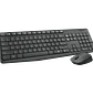 Logitech MK235 Kit Teclado y Mouse Inalámbrico, USB 2.4GHz, Español, 10m, Gris - Miniatura 1
