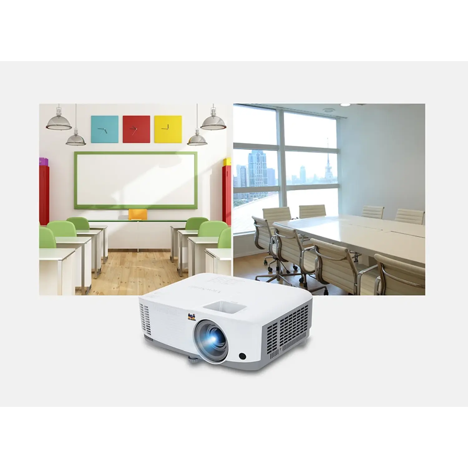 ViewSonic Kit 5 Proyectores PA503S 4.000 ANSI + 2 Monitores VA220A-H 22