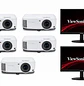 ViewSonic Kit 5 Proyectores PA503S 4.000 ANSI + 2 Monitores VA220A-H 22