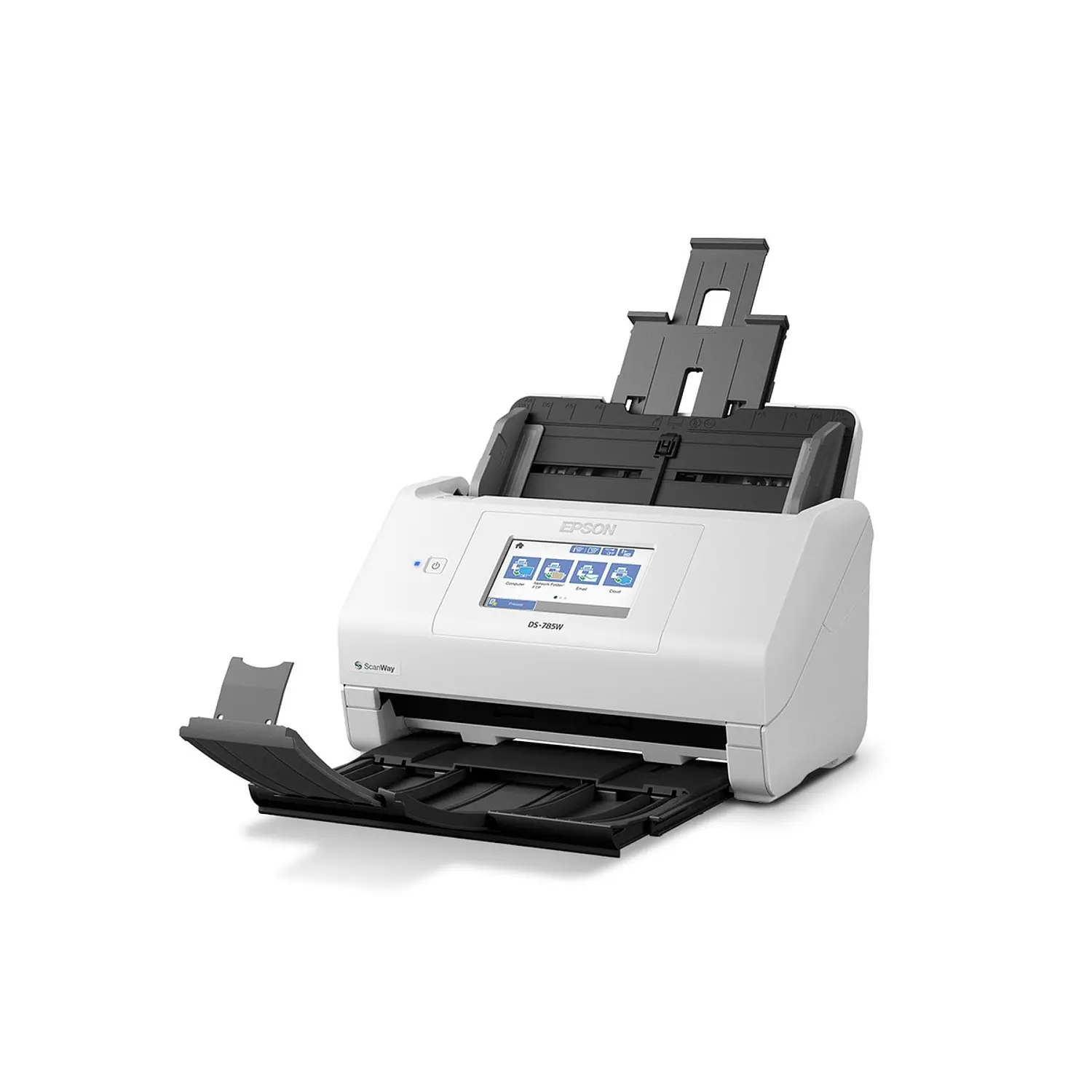 Epson DS-785W Escáner Documental Inalámbrico A4, Dúplex 45ppm/90ipm, ADF 100 Hojas, WiFi, USB, LCD 4.3