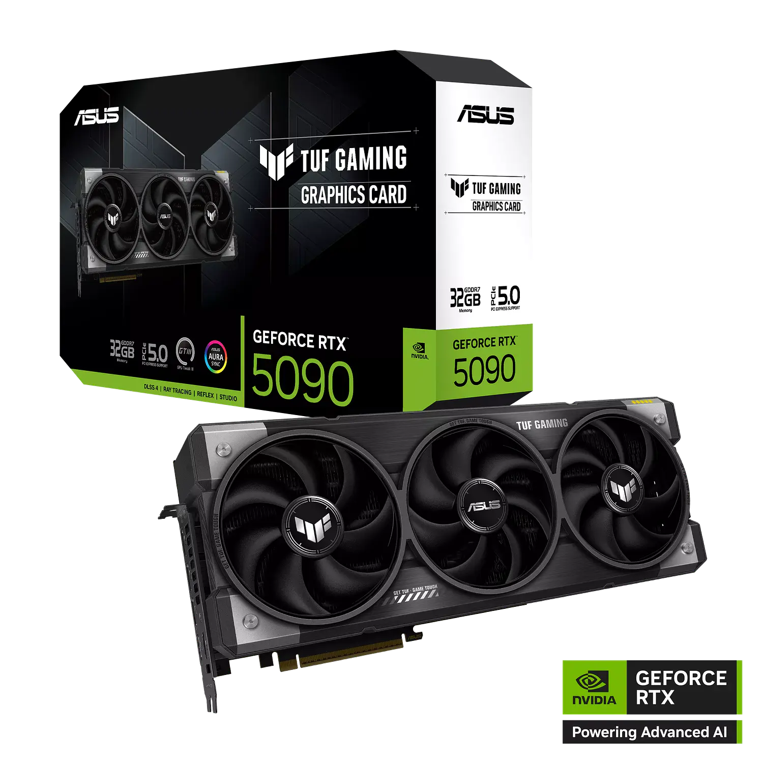 ASUS TUF Gaming GeForce RTX 5090 OC 32GB GDDR7 90YV0LY0-M0AA00, PCIe 5.0, 3.6 Slots 1