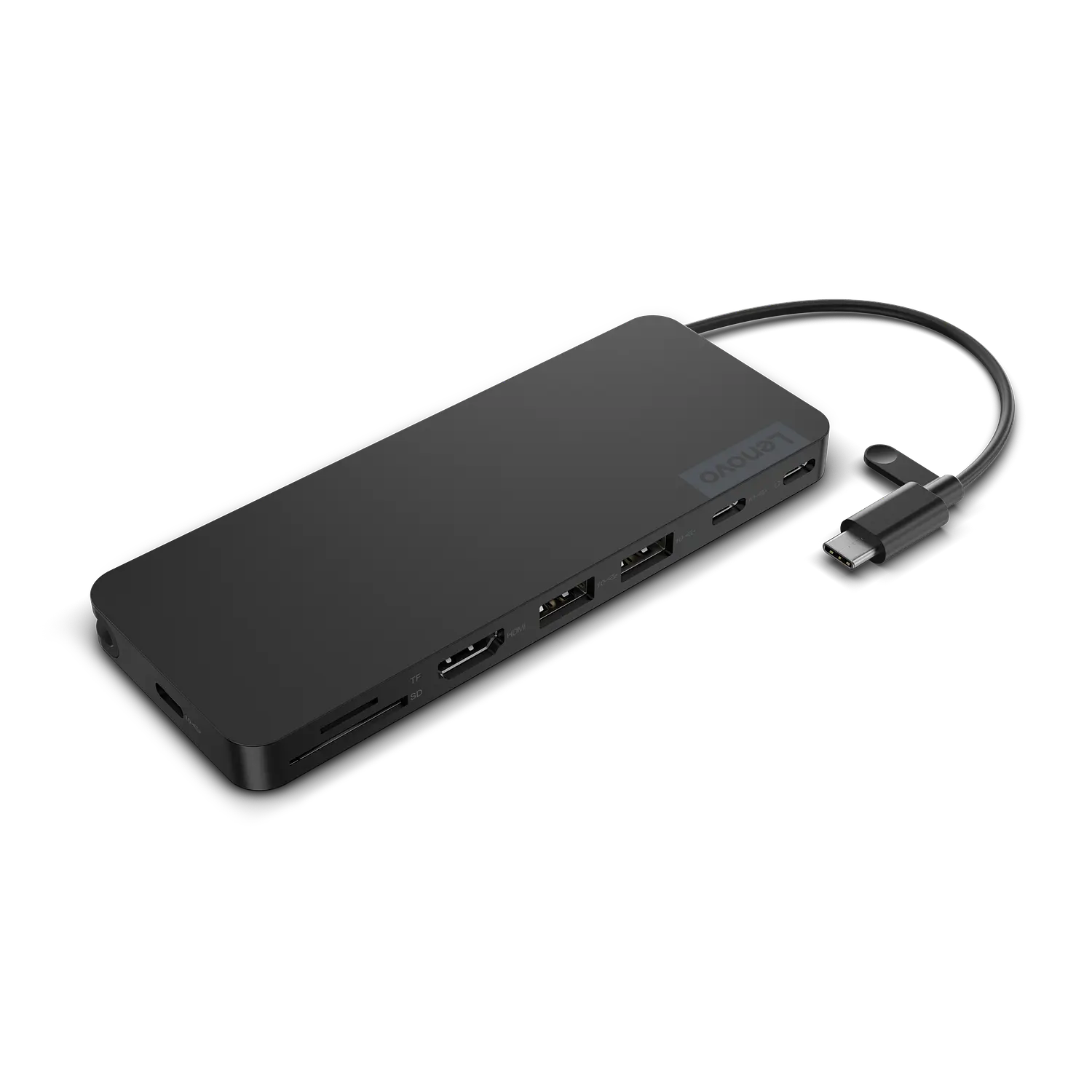 Lenovo USB-C Slim Travel Dock 4X11N40212, Dock 8 en 1, HDMI 2.1 4K 60Hz, USB 10Gbps, SD/microSD, PD 65W 3