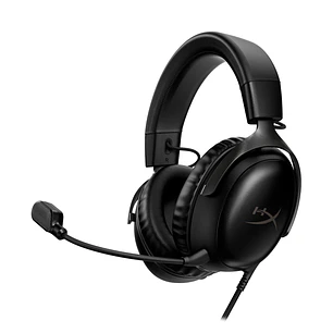 HyperX Cloud III 727A8AA Audífonos Gamer Cableados, 53mm, USB-C, USB-A, 3.5mm, Negro