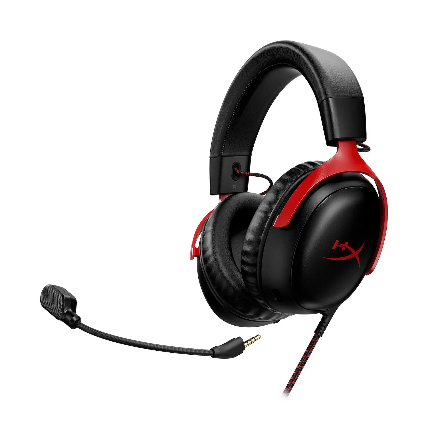 HyperX Cloud III 727A9AA Audífonos Gamer Cableados, 53mm, USB-C, USB-A, 3.5mm, Negro/Rojo 4