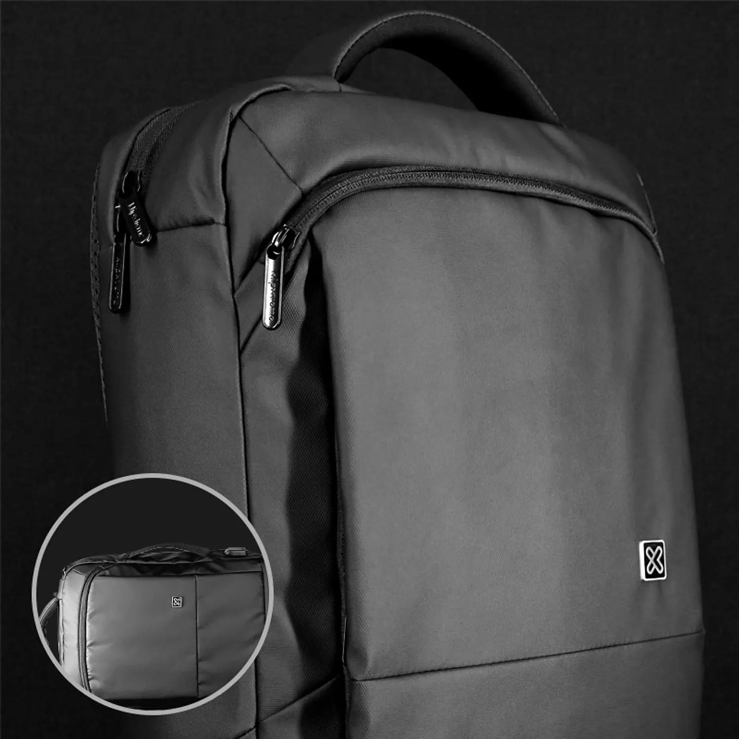 Klip Xtreme Bizman KNB-895 Mochila Maletín 2 en 1 Laptop 15.6