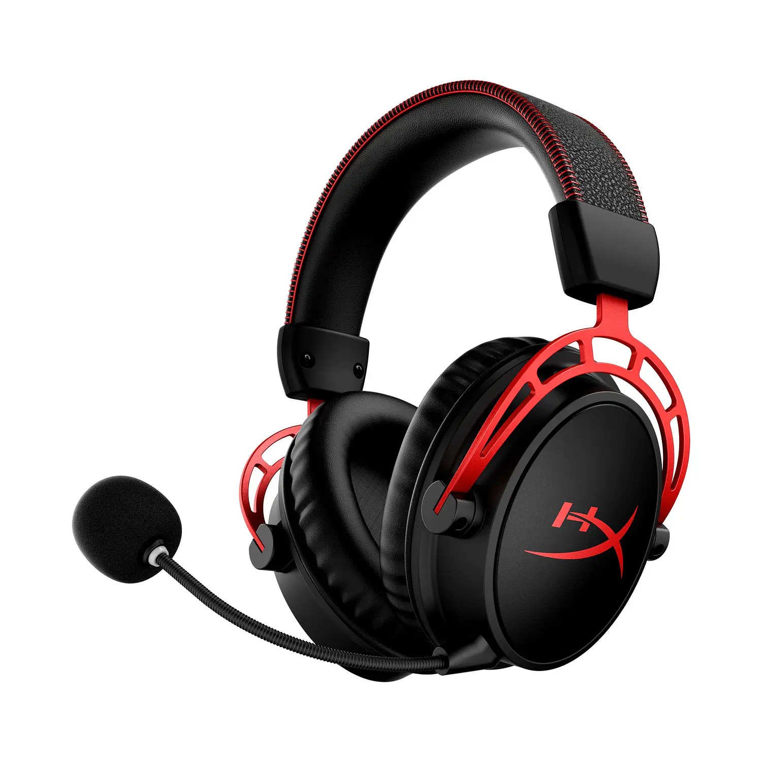 HyperX Cloud Alpha Wireless Audífonos Gamer Inalámbricos 2.4GHz, 300h, DTS, 50mm, Negro/Rojo 1