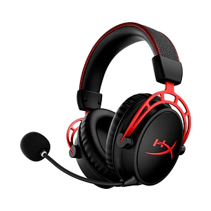 HyperX Cloud Alpha Wireless Audífonos Gamer Inalámbricos 2.4GHz, 300h, DTS, 50mm, Negro/Rojo