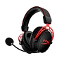 HyperX Cloud Alpha Wireless Audífonos Gamer Inalámbricos 2.4GHz, 300h, DTS, 50mm, Negro/Rojo - Miniatura 1